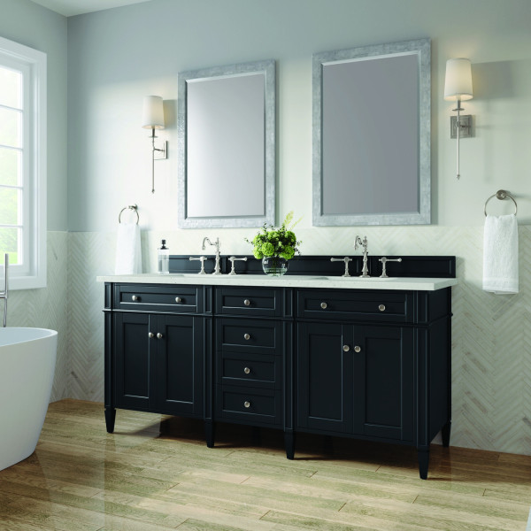 James Martin 650-V72-BKO-3LDL Vanity Black Onyx w/ 3 CM Lime Delight Quartz Top