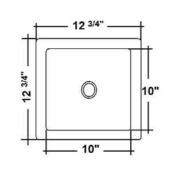 Barclay 6512 13'' Handmade Hammered Prep / Bar Sink