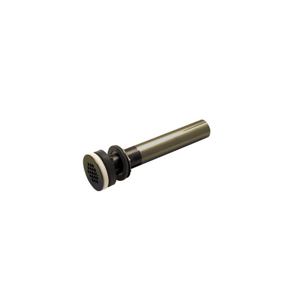 Rohl 7444 Slotted Grid Drain with 10" Tailpiece and Overflow Hole
