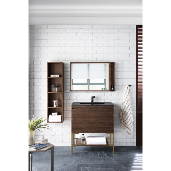 James Martin 801V31.5RGDCHB 31.5" Single Vanity Cabinet w/ Composite Top