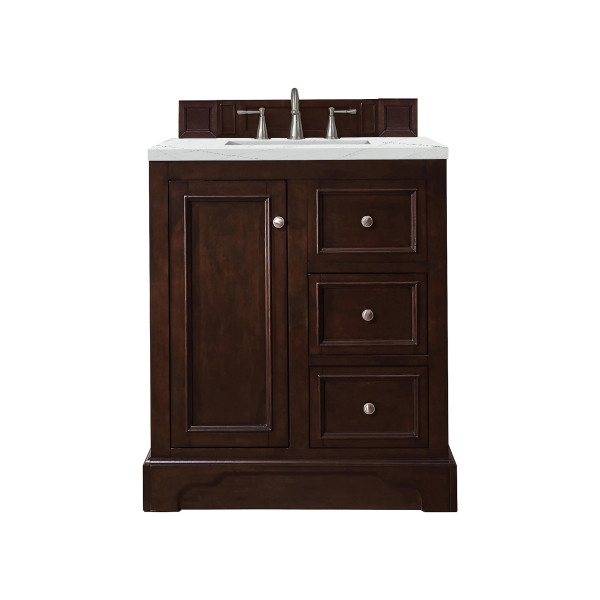 James Martin 825-V30-BNM-3 De Soto 30" Burnished Mahogany Vanity w/ Top