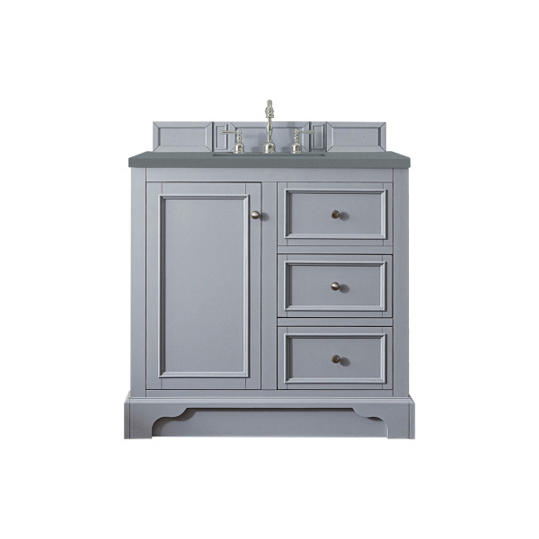 James Martin 825-V36-SL-3 De Soto 36" Vanity In Silver Gray w/ 3CM Countertop