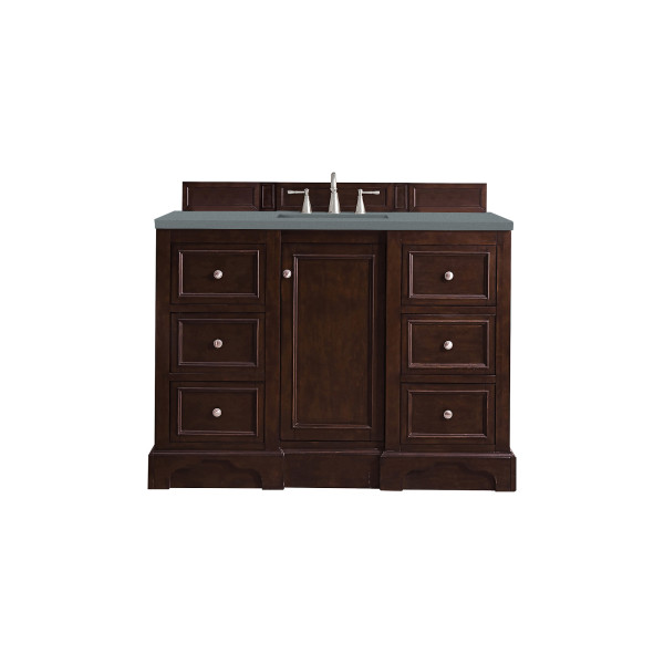 James Martin 825-V48-BNM-3 48" Burnished Mahogany Single Vanity with Top