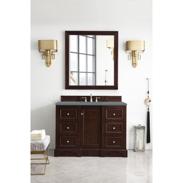 James Martin 825-V48-BNM-3 48" Burnished Mahogany Single Vanity with Top
