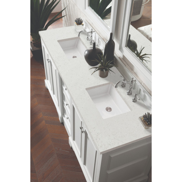 James Martin 825-V72-BW-3LDL 72" Vanity Bright White w/ 3 CM Lime Delight Top