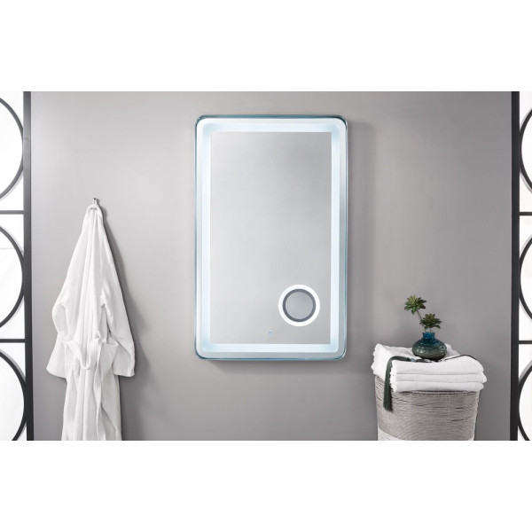 James Martin 945-M28-BNK Essential 28" Rectangular Mirror In Brushed Nickel