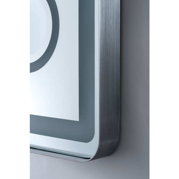 James Martin 945-M28-BNK Essential 28" Rectangular Mirror In Brushed Nickel