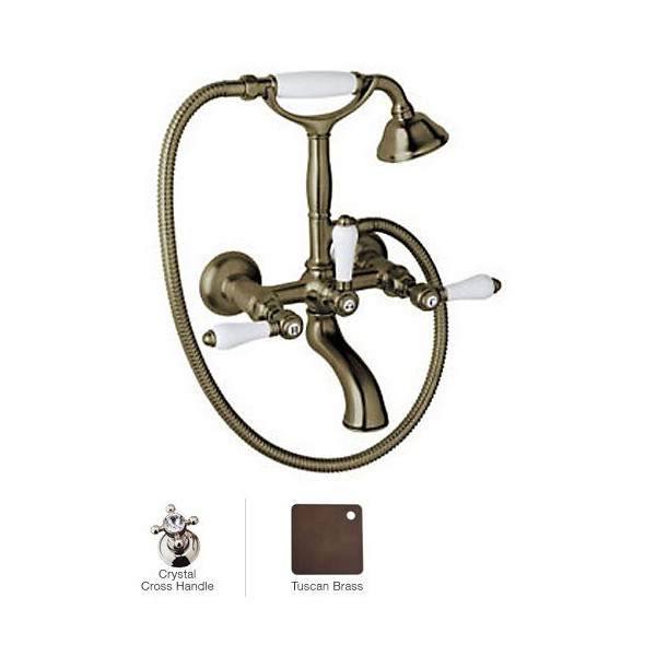 Rohl A1401XM Country Bath Exposed Tub Set Shower Mixer with Handshower
