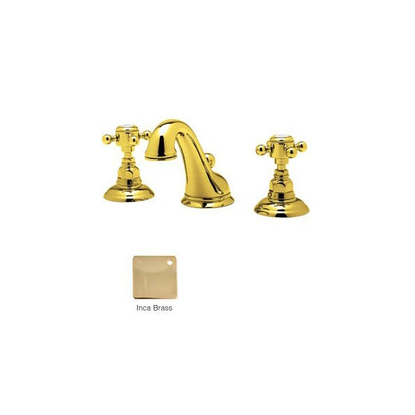 Rohl A1408XM-2 Cross-Handle Viaggio C-Spout Widespread Lavatory Faucet
