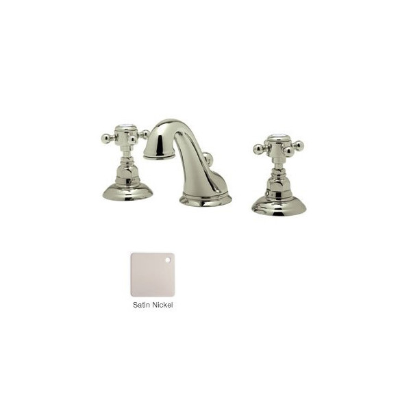 Rohl A1408XM-2 Cross-Handle Viaggio C-Spout Widespread Lavatory Faucet