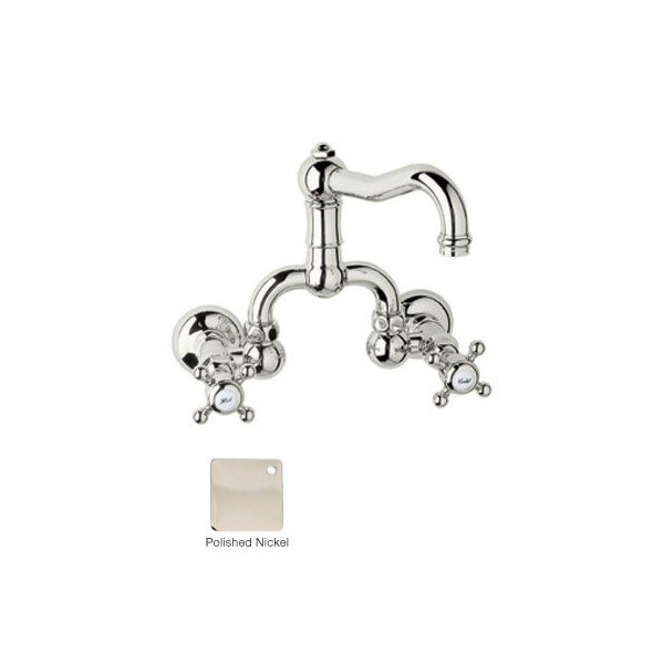 Rohl A1418XM-2 Acqui Wall Mounted Low Lead Bridge Lavatory Faucet