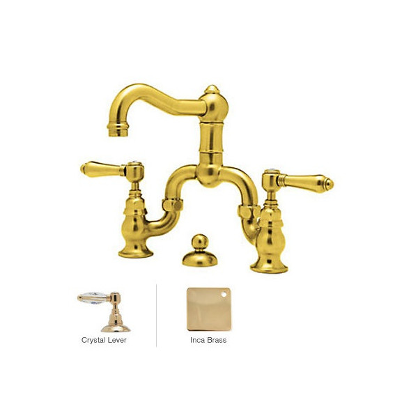 Rohl A1419LC-2 Acqui Deck Mounted Low Lead Bridge Lavatory Faucet