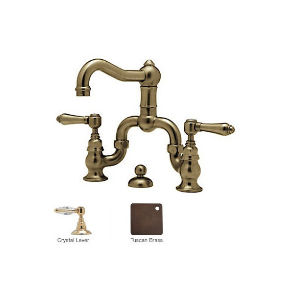 Rohl A1419LC-2 Acqui Deck Mounted Low Lead Bridge Lavatory Faucet