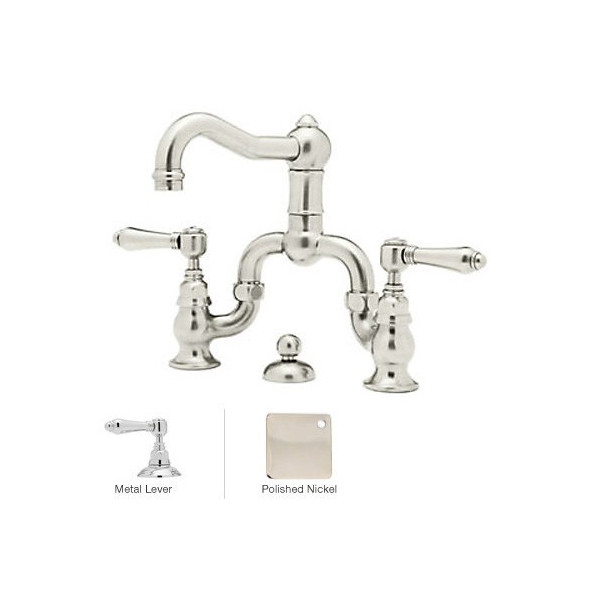 Rohl A1419LM-2 Acqui Deck Mounted Low Lead Bridge Lavatory Faucet