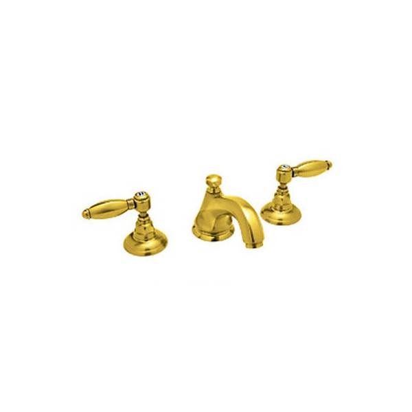 Rohl A1808LH-2 Hex Spout Widespread with Metal Lever Handles