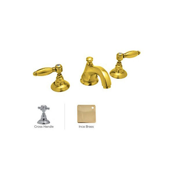 Rohl A1808XM-2 Hex Spout Widespread with Cross Handles
