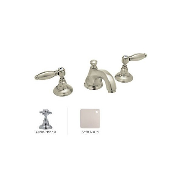 Rohl A1808XM-2 Hex Spout Widespread with Cross Handles