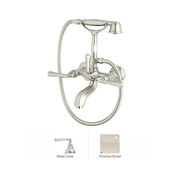 Rohl A1901LM Palladian Exposed Wall Mounted Tub Shower Mixer with Handshowe