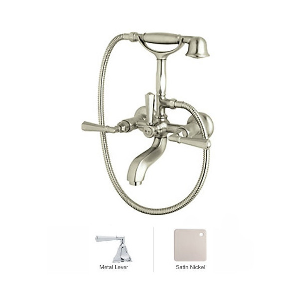 Rohl A1901LM Palladian Exposed Wall Mounted Tub Shower Mixer with Handshowe