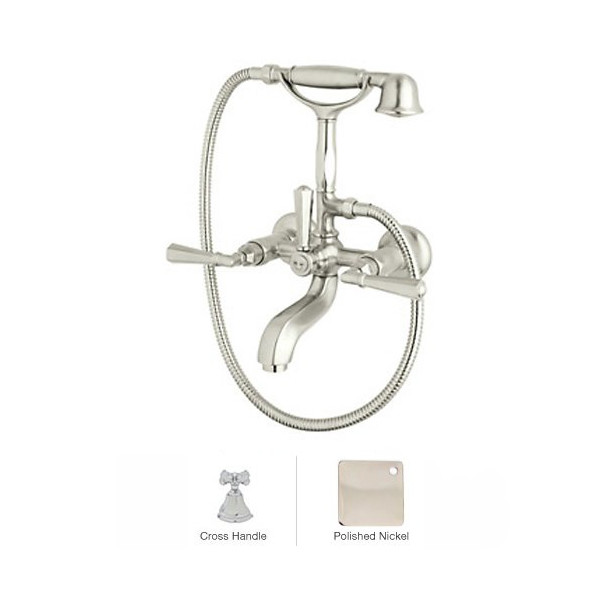 Rohl A1901XM Palladian Exposed Wall Mounted Tub Shower Mixer Handshower