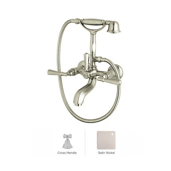 Rohl A1901XM Palladian Exposed Wall Mounted Tub Shower Mixer Handshower