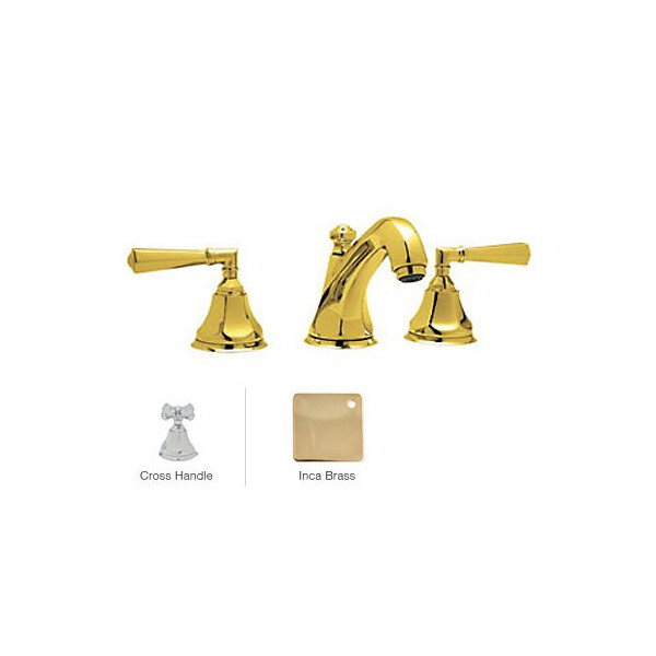 Rohl A1908XM-2 Palladian 3-Hole Widespread Lavatory Faucet Cross handle
