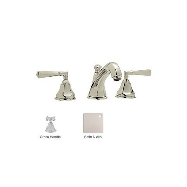 Rohl A1908XM-2 Palladian 3-Hole Widespread Lavatory Faucet Cross handle