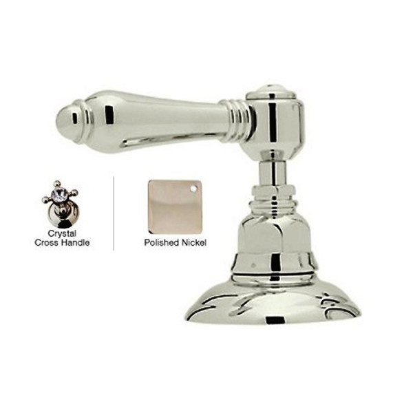 Rohl A2716XC Country Bath Crystal Cross Handle 2-Direction Diverter