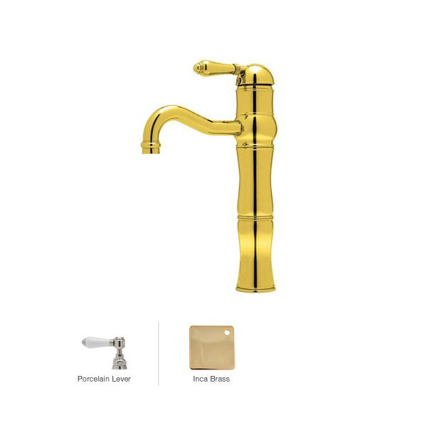 Rohl A3672LP Acqui Single Lever 13 1/8" Above Counter Lavatory Faucet