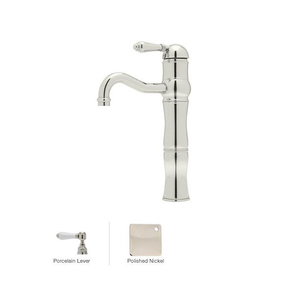 Rohl A3672LP Acqui Single Lever 13 1/8" Above Counter Lavatory Faucet