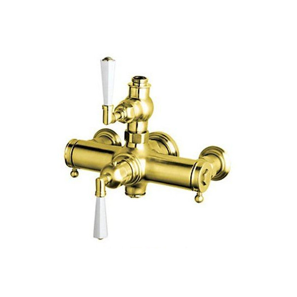 Rohl A4817LM Palladian Lever-Handle Wall Mount Exposed Thermostatic Mixer