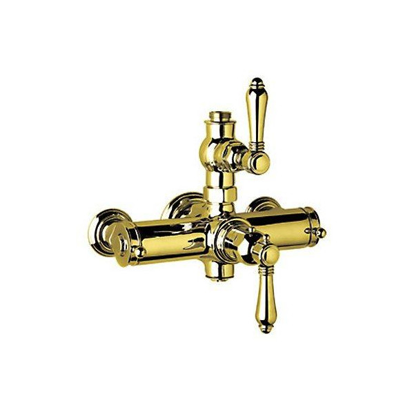Rohl A4917LM Country Bath Metal Lever Handles Exposed Thermostatic Shower