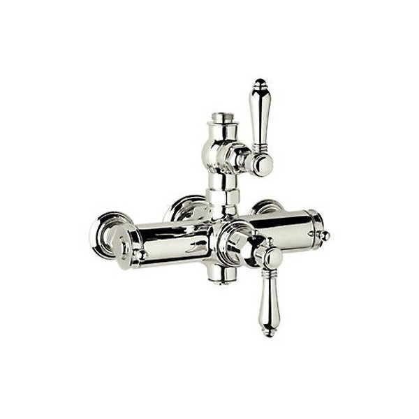 Rohl A4917LM Country Bath Metal Lever Handles Exposed Thermostatic Shower