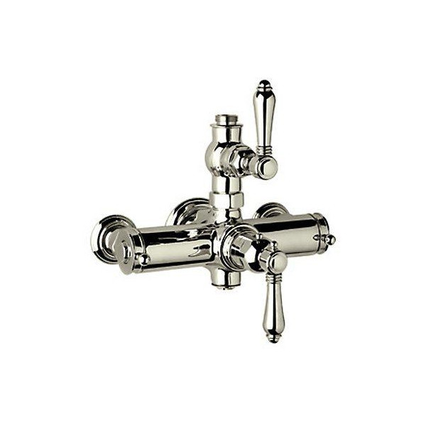 Rohl A4917LM Country Bath Metal Lever Handles Exposed Thermostatic Shower
