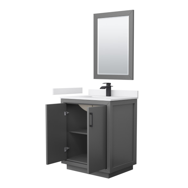Wyndham WCF111130S.BC2UNSM24 30 Inch Single Bathroom Vanity
