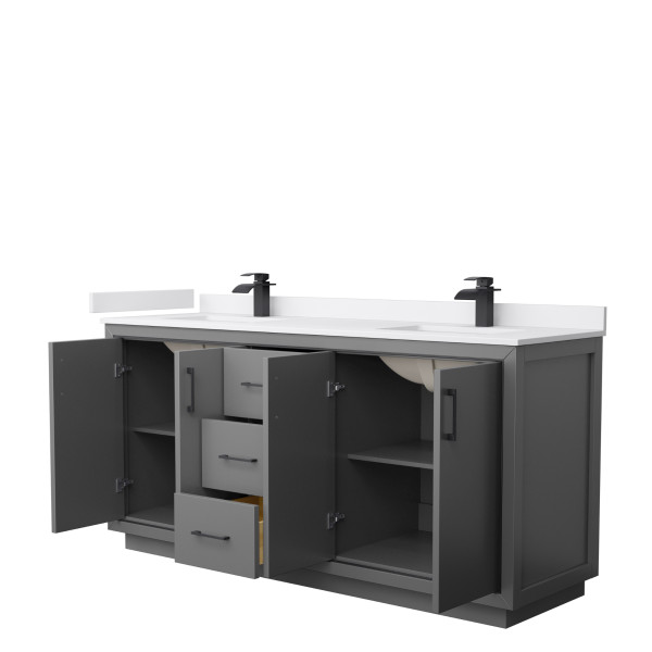 Wyndham WCF111172D..BWCUNSMXX 72 Inch Double Bathroom Vanity