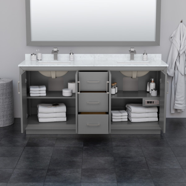 Wyndham WCF111172D..BWCUNSMXX 72 Inch Double Bathroom Vanity