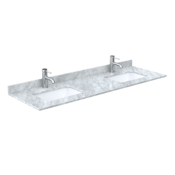 Wyndham WCF111166D..BCMUNSM58 Icon 66 Inch Double Bathroom Vanity