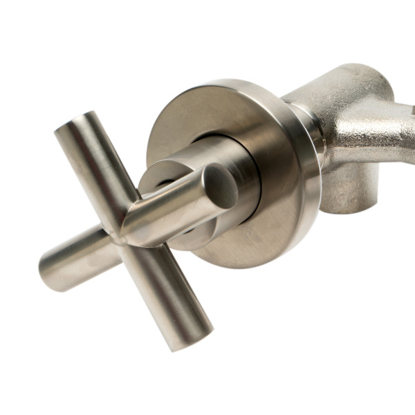 ALFI brand AB1035 8 Inch Widespread Wall-Mounted Cross Handle Faucet