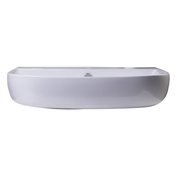 ALFI brand AB112 28" White D-Bowl Porcelain Wall Mounted Bath Sink