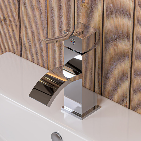 ALFI brand AB1258 Single Lever Square Bathroom Faucet Polished or Brushed