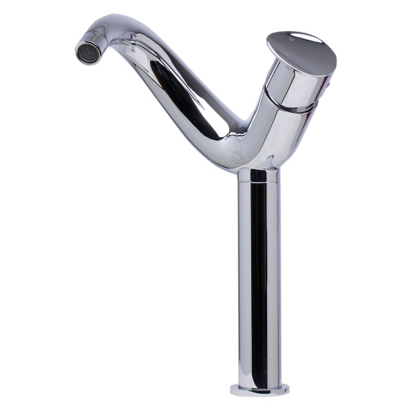 ALFI brand AB1570 Single Lever Tall Wave Bathroom Faucet Polished & Brushed
