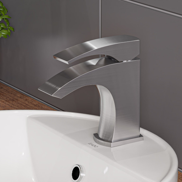 ALFI brand AB1586-BN Single Lever Modern Bathroom Faucet Polished or Brushed