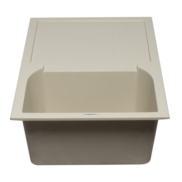ALFI brand AB1620DI 34" Single Granite Composite Kitchen Sink w/ Drainboard