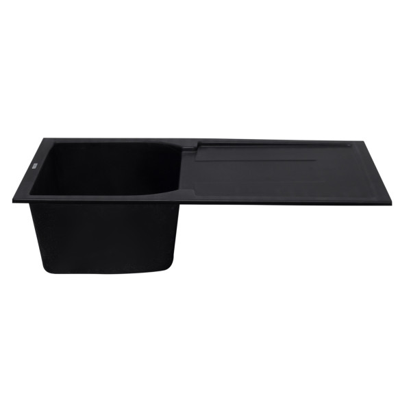 ALFI brand AB1620DI 34" Single Granite Composite Kitchen Sink w/ Drainboard