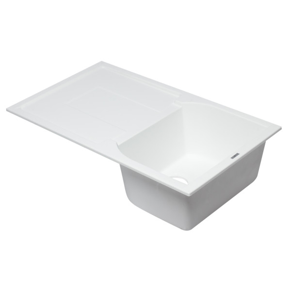 ALFI brand AB1620DI 34" Single Granite Composite Kitchen Sink w/ Drainboard