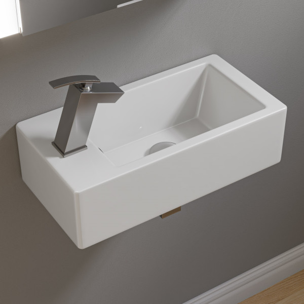 ALFI brand AB1628 Single Lever Slanted Bathroom Faucet Polished or Brushed