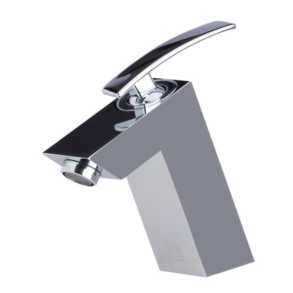 ALFI brand AB1628 Single Lever Slanted Bathroom Faucet Polished or Brushed