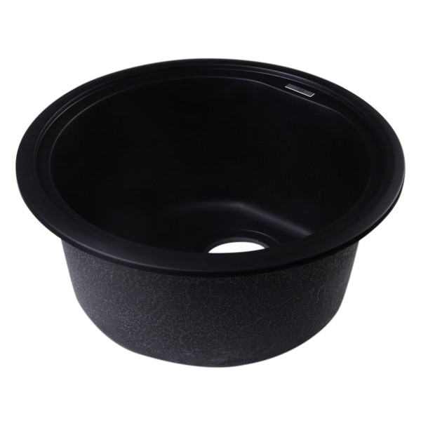 ALFI brand AB1717DI 17" Drop-In Round Granite Composite Kitchen Prep Sink