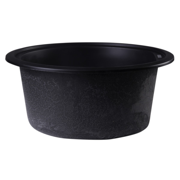 ALFI brand AB1717DI 17" Drop-In Round Granite Composite Kitchen Prep Sink